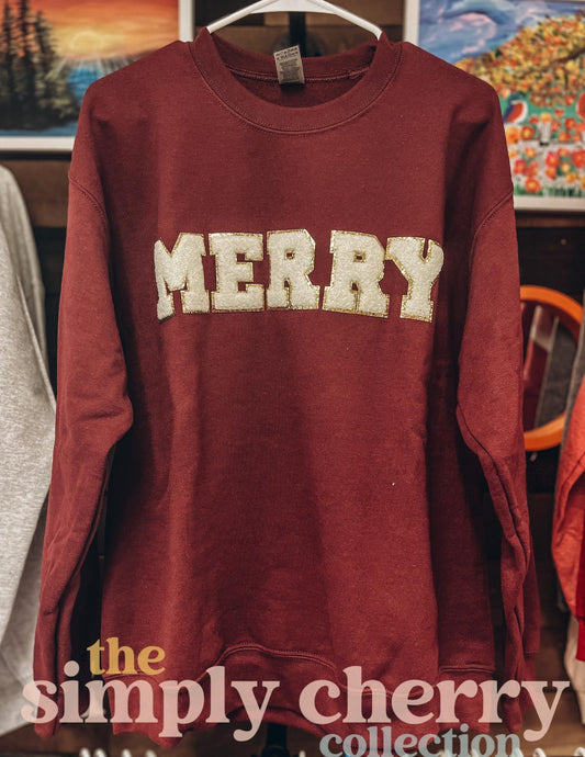 Merry Chenille Crewneck