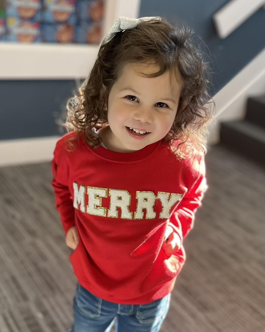 Merry Chenille Crewneck