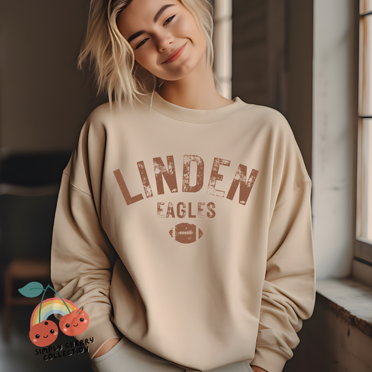 Linden Eagles Sand Crewneck