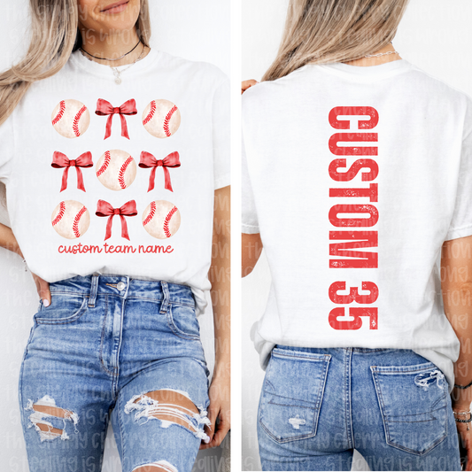 Custom Baseball Bows