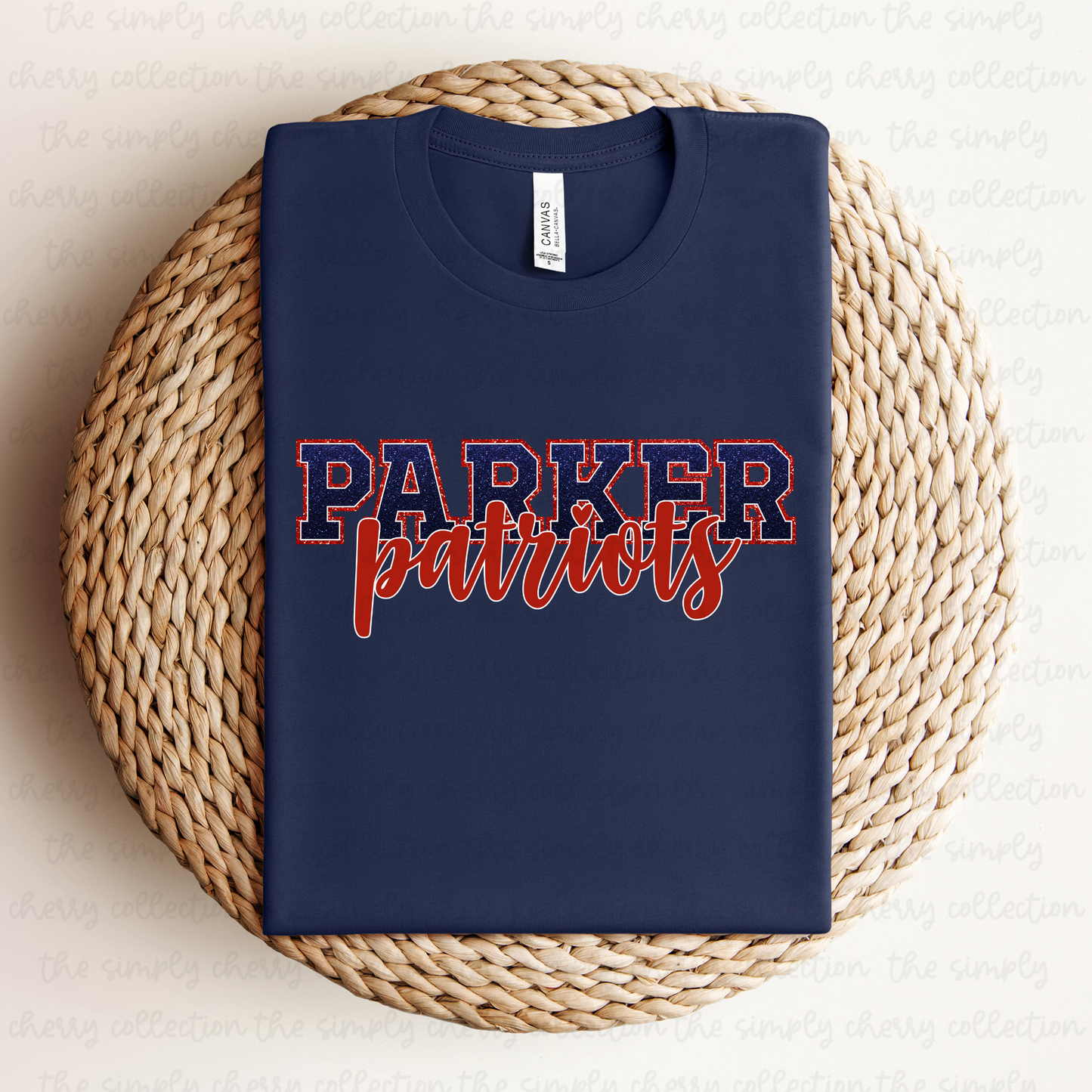 Parker Patriots Faux Glitter
