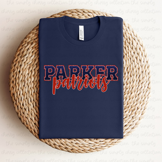 Parker Patriots Faux Glitter