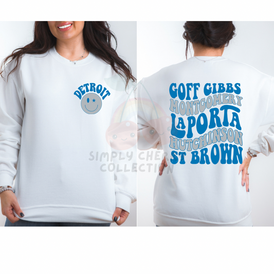 Goff, Montgomery, Laport, Hutchinson, St Brown