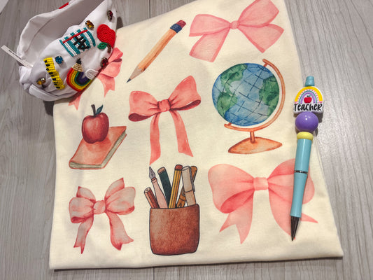 Teacher Bows Tee