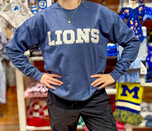 Lions Chenille Crewneck