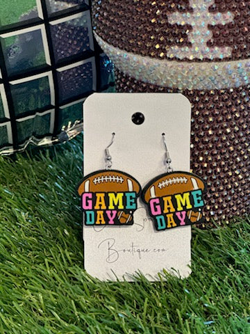Game Day Football Earring