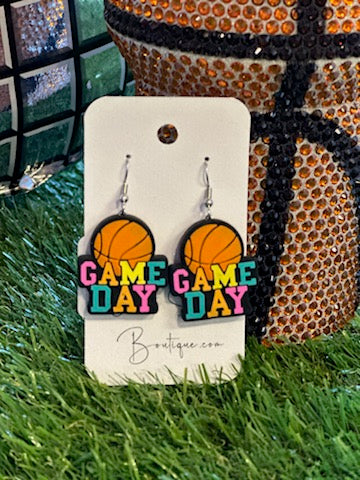 Game Day Basketball Earring