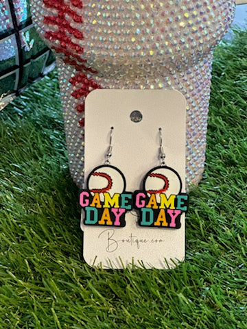 Game Day Baseball Earring