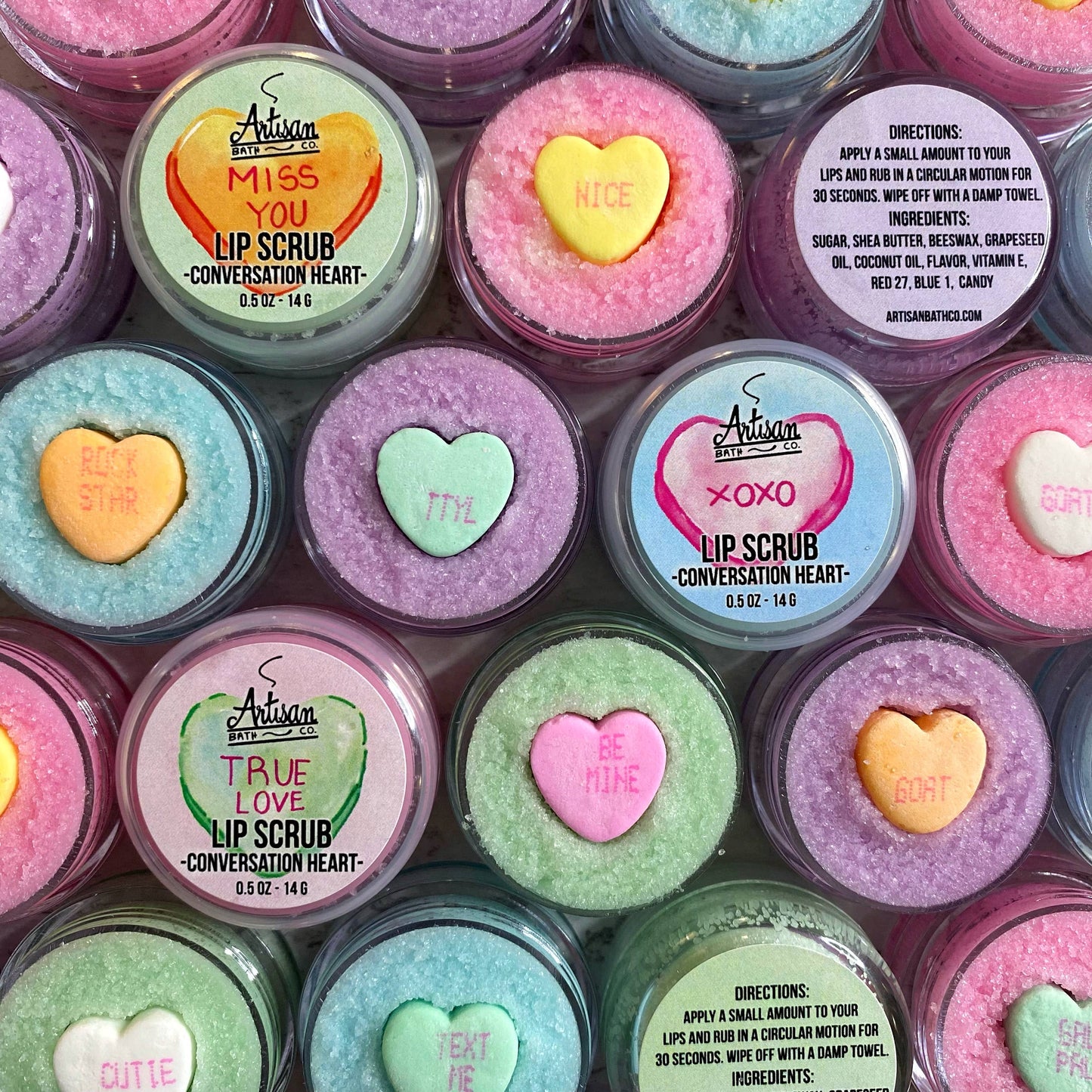 Conversation Heart Lip Scrub
