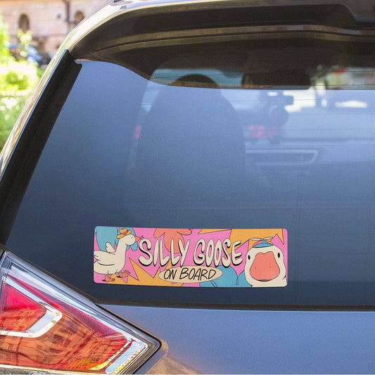 Silly Goose On Board - Large Sticker