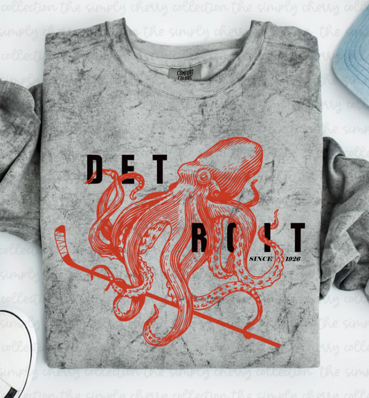 Detroit Octopus Tie Dye