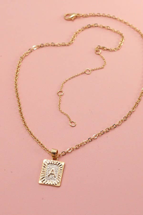 Delicate Initial Pendant