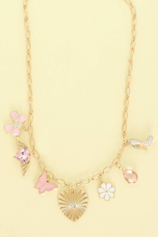 Spring Multi-Charm Necklace