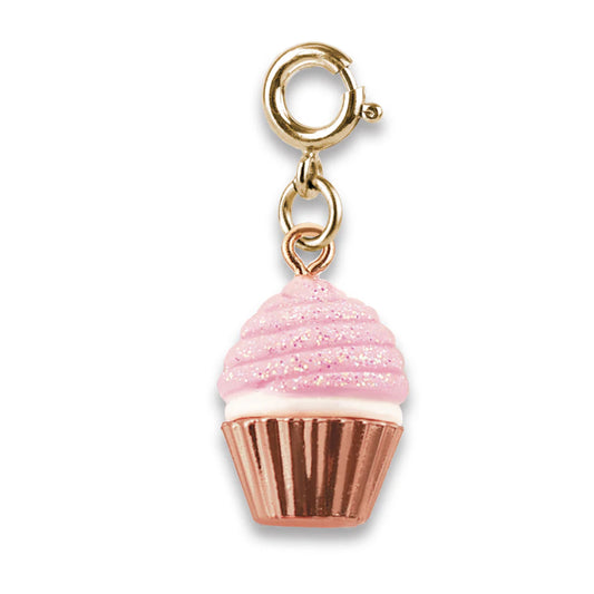 Glitter Cupcake Charm