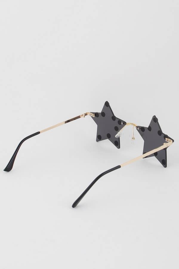 Multi Rhinestone Star Sunglasses