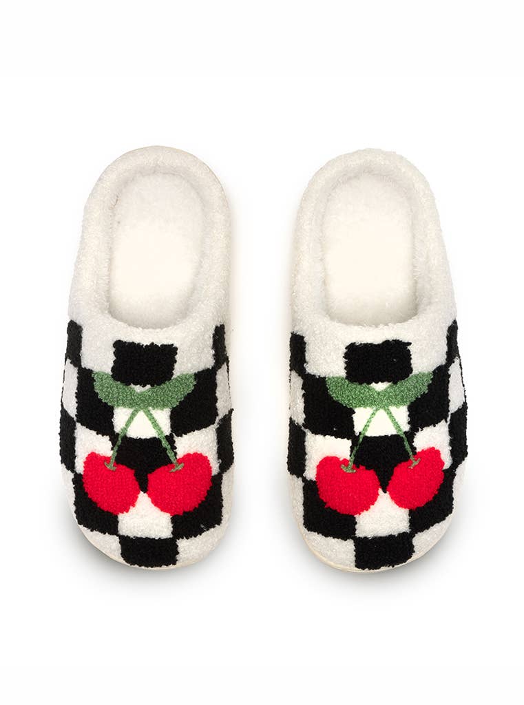 Black and White Slippers