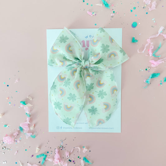 Rainbows and Shamrocks Bow
