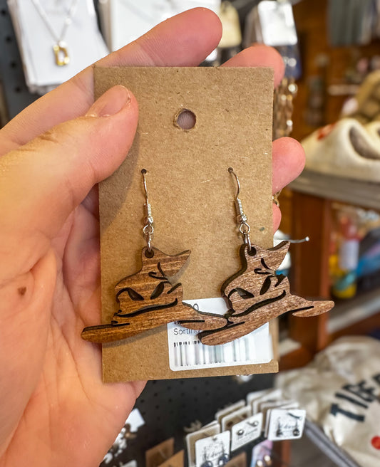 Harry Potter Inspired Wood Earrings