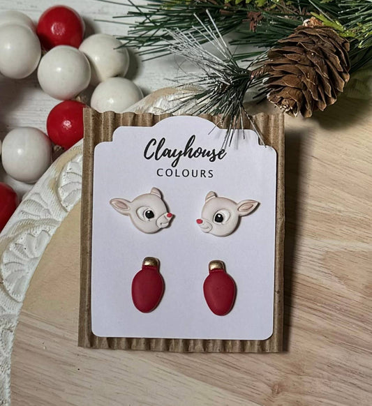 Reindeer Stud Earrings