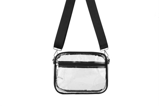 Ladies Clear see Thru Crossbody Fashion Handbag
