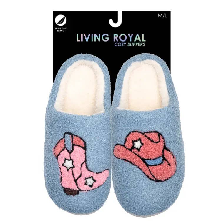 Black and White Slippers