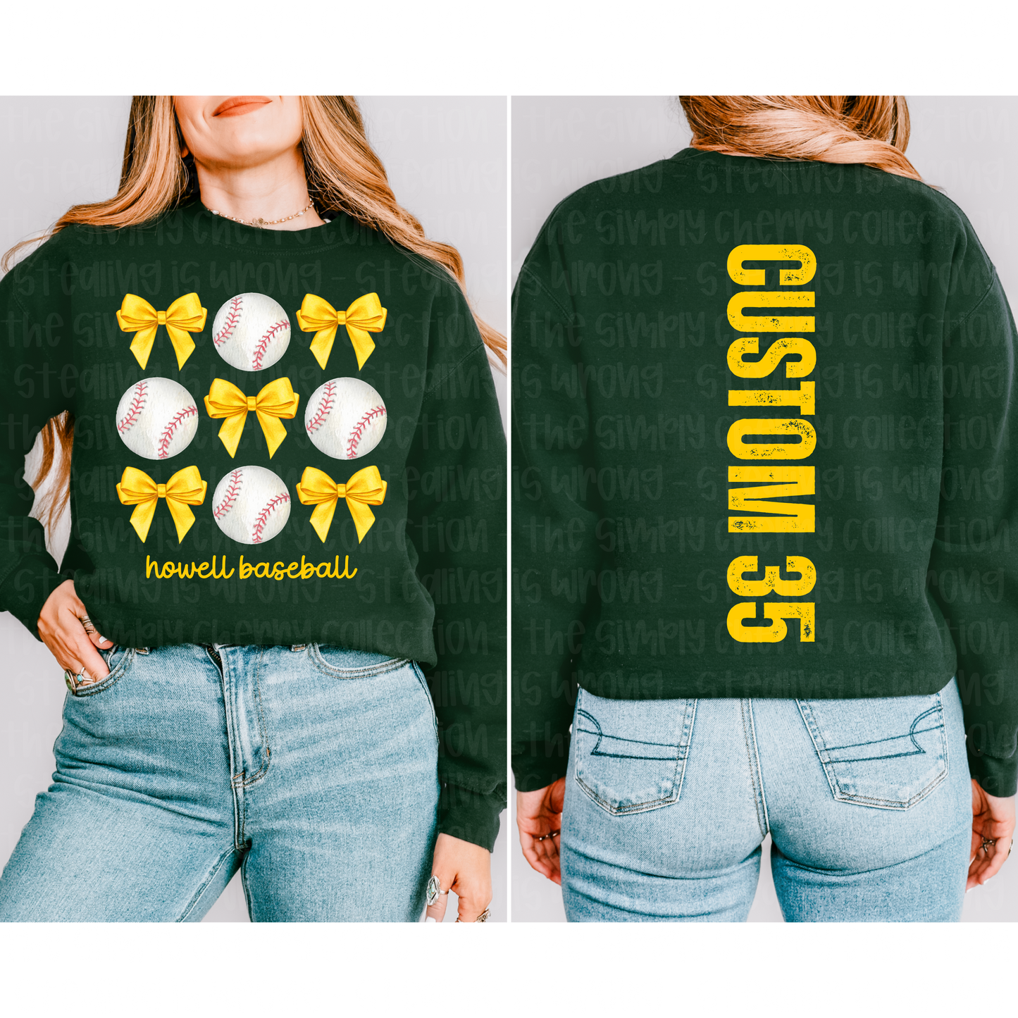 Custom Baseball Bows