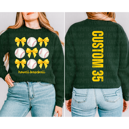 Custom Baseball Bows