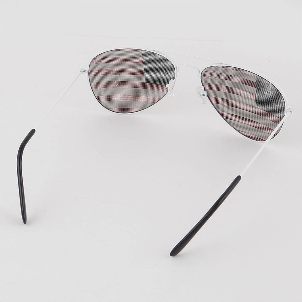 Merican Flag Aviator Sunglasses