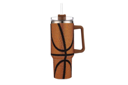 Basketball Rhinestone Tumbler