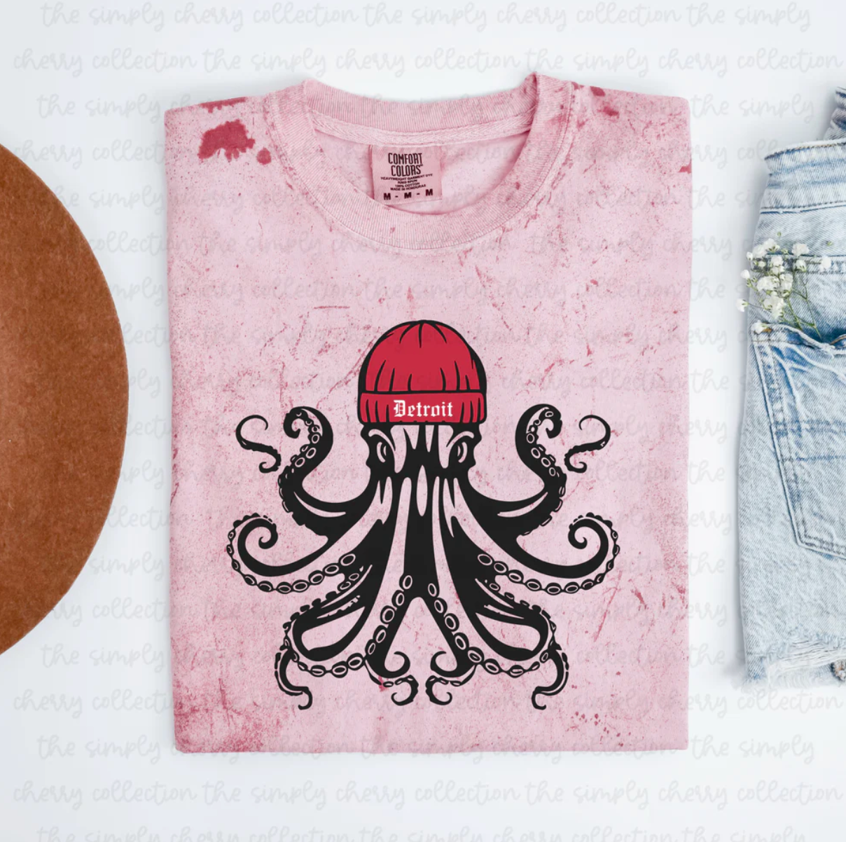 Red Octopus Tie Dye