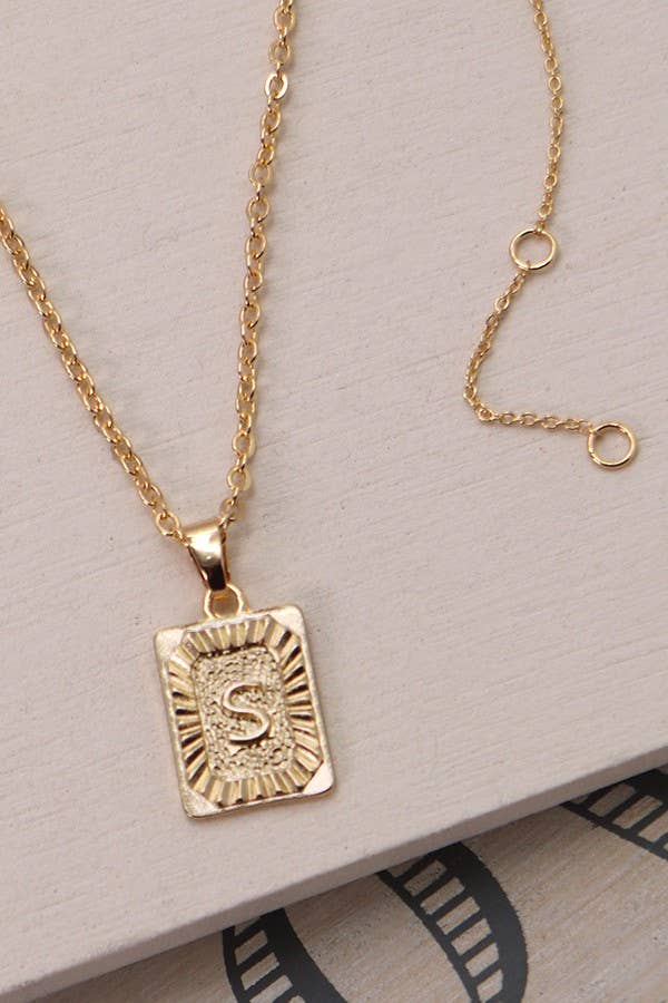 Delicate Initial Pendant