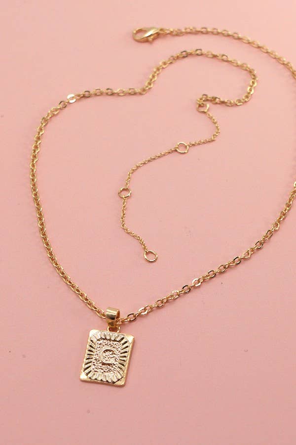 Delicate Initial Pendant