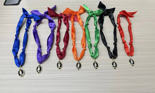 Game day scarf necklaces