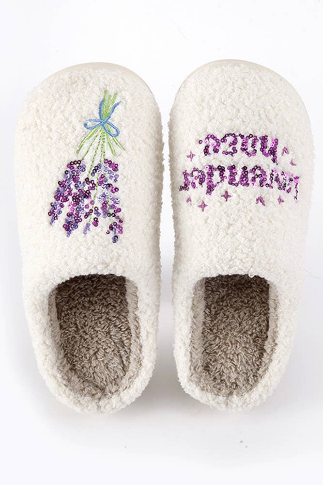Lavender Haze Slippers - Size 7.5