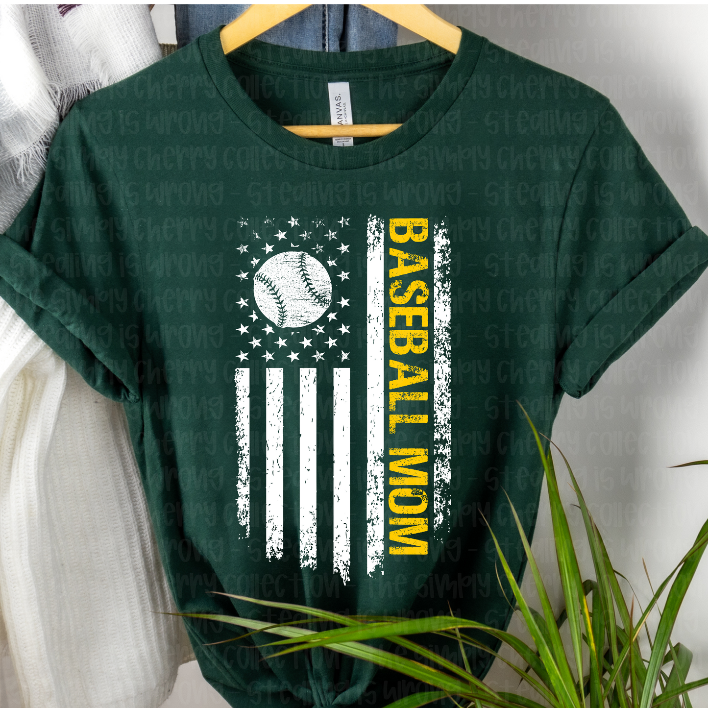 Baseball Mom & Dad Flag