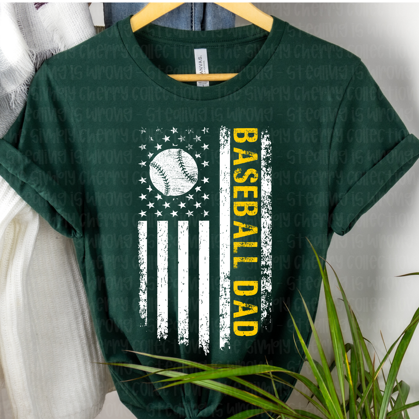 Baseball Mom & Dad Flag