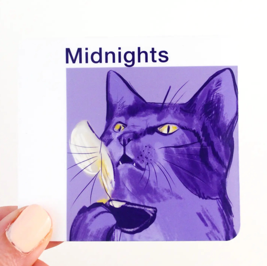 Midnight Cat Vinyl Sticker