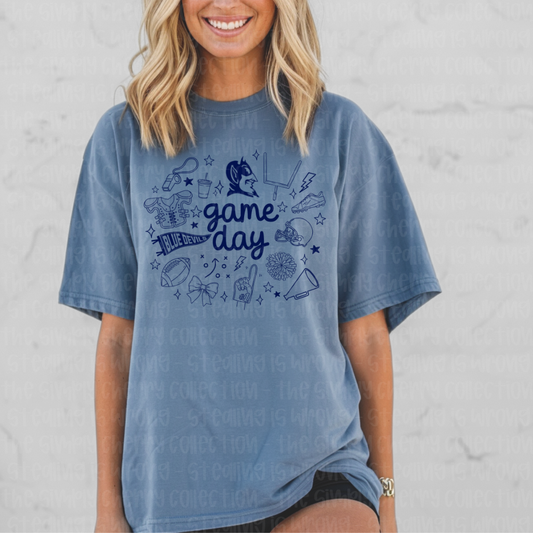 Lake Fenton Blue Devils Game Day Doodle