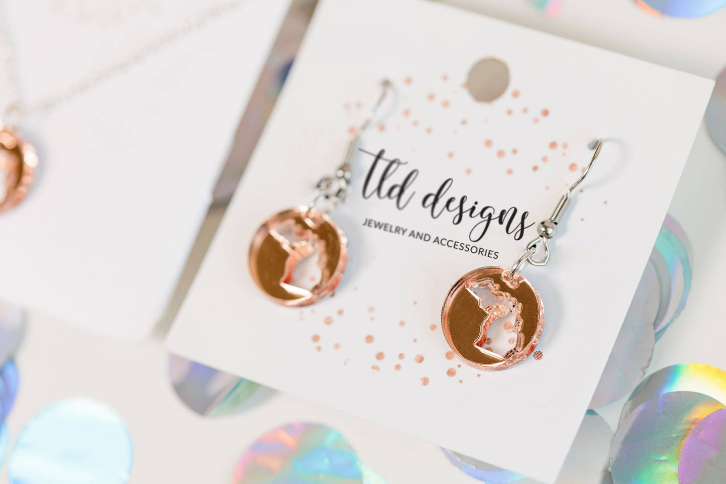 Michigan Mirrored Earrings