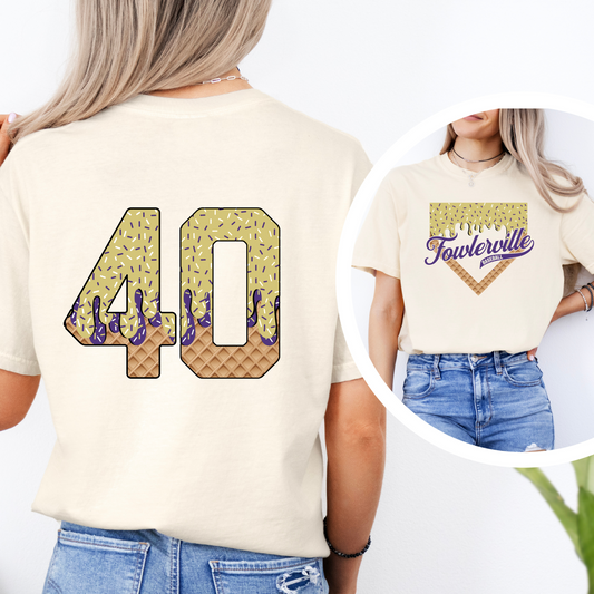 Fowlerville Baseball Ice Cream Drip