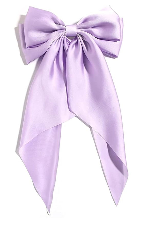 Silky Large Bow - Lilac