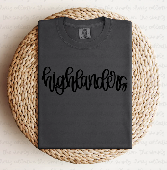 Highlanders Black Out Script