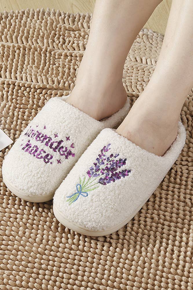 Lavender Haze Slippers - Size 7.5