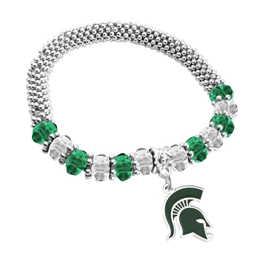 NCAA Michigan State Spartans 2-Tone Bangle Bracelet