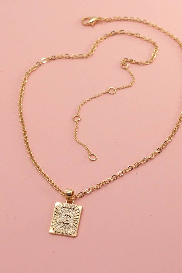 Delicate Initial Pendant
