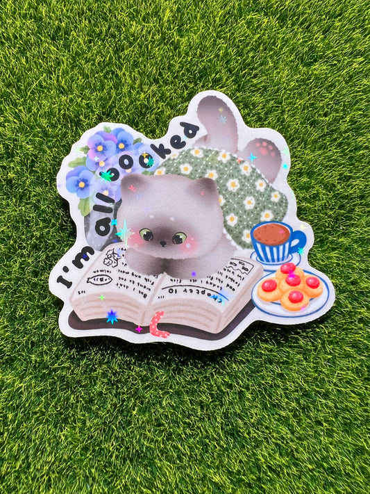 I'm All Booked Sticker