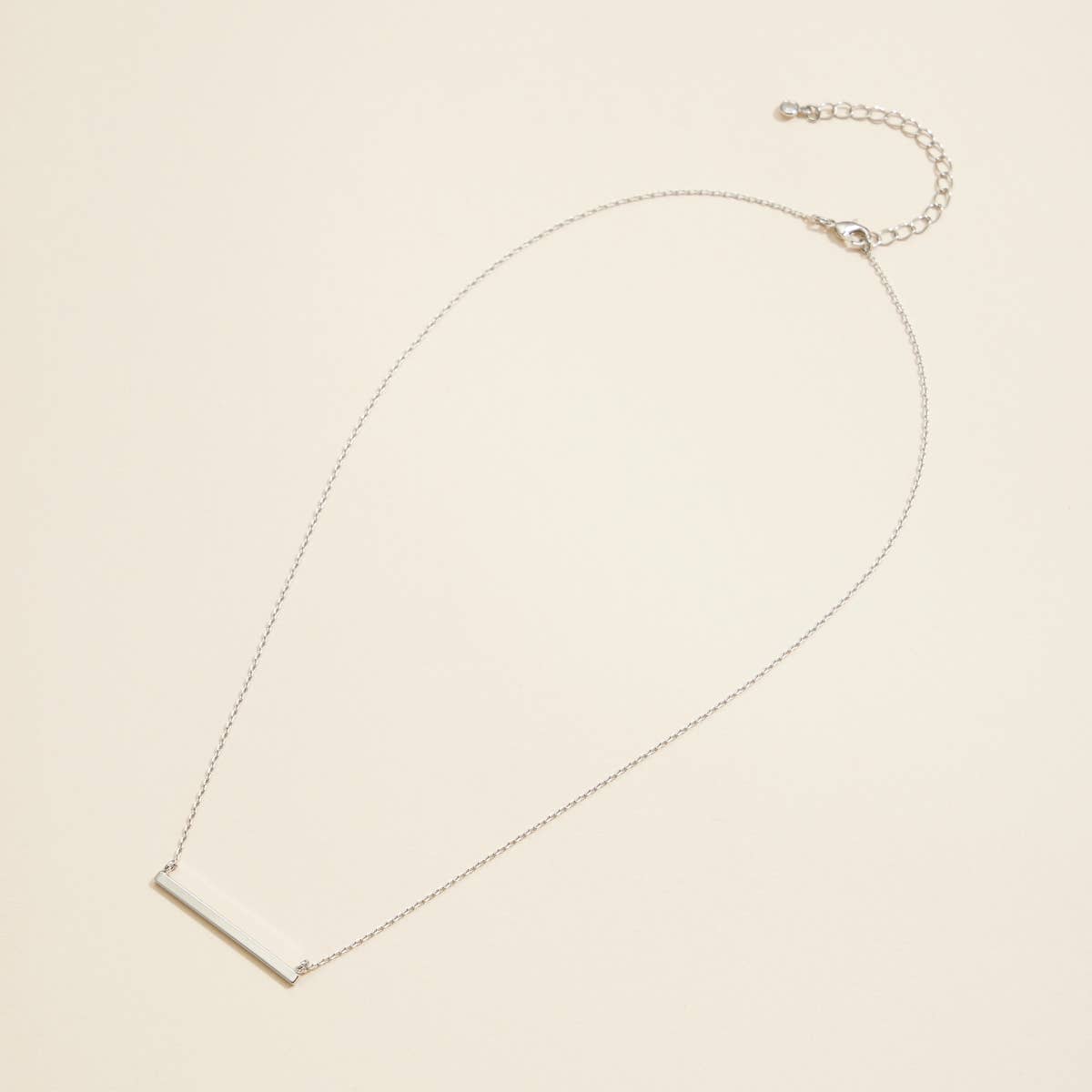 Bar Charm Gold Dip Short Necklace