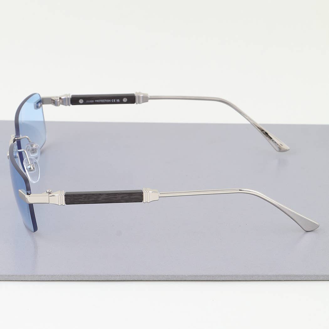 Chic Pillar Rimless Sunglasses