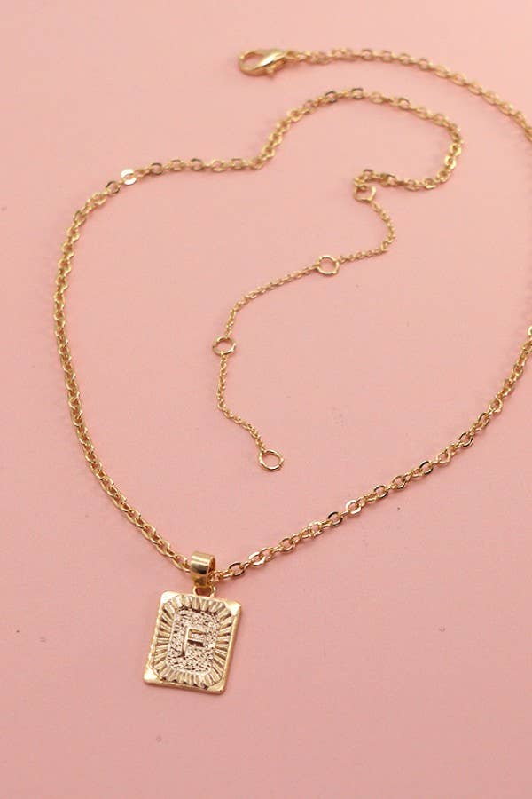 Delicate Initial Pendant