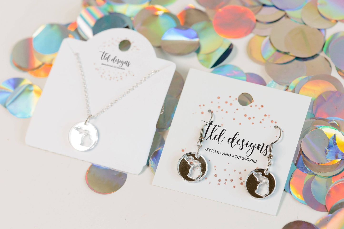 Michigan Mirrored Earrings